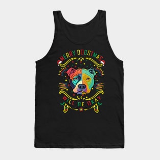 Merry Dogstmas Cute Dog Tank Top